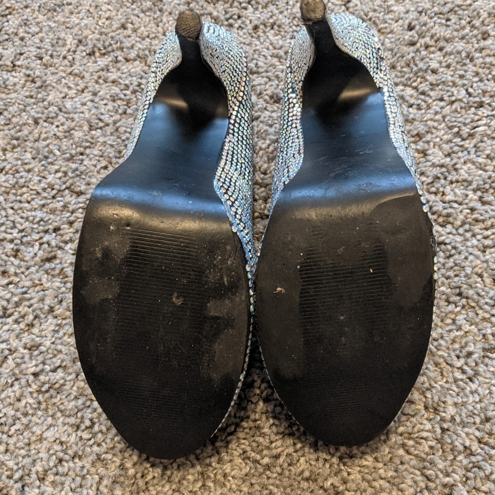 Full Rhinestone Platform Heels. - image 5